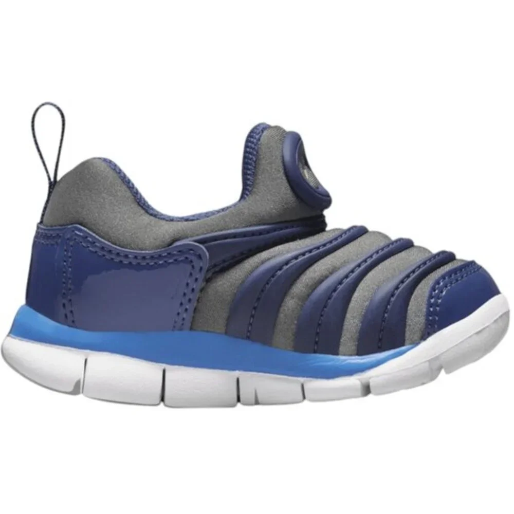 Nike Dynamo Free Navy Gray Toddler Kid Child Shoe Size 5C NEW‎ 343938-030